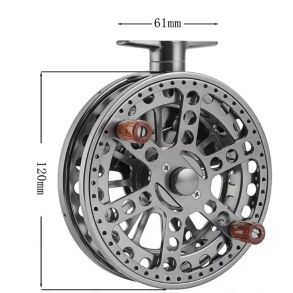 Котушка інерційна з поворотним механізмом Salmon 0031 (120mm)
